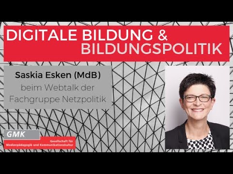 Digitale Bildung &amp; Bildungspolitik: Webtalk mit Saskia Esken, MdB