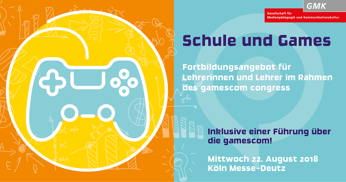 "Schule und Games" - Fortbildungsangebot für Lehrer*innen im Rahmen des gamescom congress