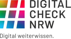 Logo des Digital Checks NRW. Digital weiter wissen