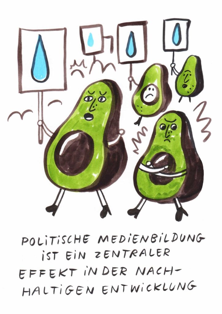 Foto vom Graphic Recording des 39. Forums Kommunikationskultur in Potsdam. Gezeichnet von Julia Kluge.