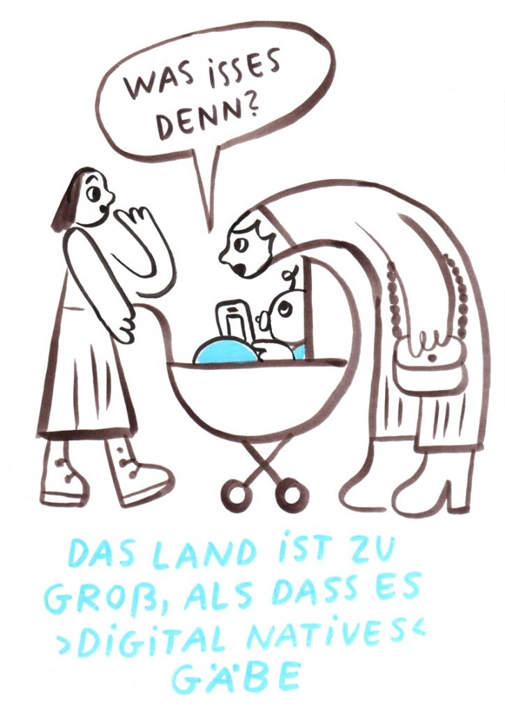 Foto vom Graphic Recording des 39. Forums Kommunikationskultur in Potsdam. Gezeichnet von Julia Kluge.