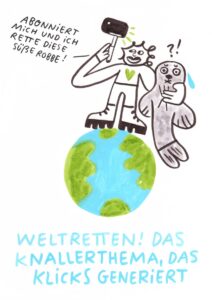 Foto vom Graphic Recording des 39. Forums Kommunikationskultur in Potsdam. Gezeichnet von Julia Kluge.