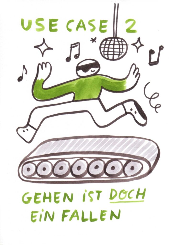 Foto vom Graphic Recording des 39. Forums Kommunikationskultur in Potsdam. Gezeichnet von Julia Kluge.