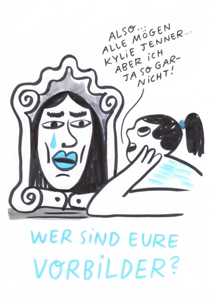 Foto vom Graphic Recording des 39. Forums Kommunikationskultur in Potsdam. Gezeichnet von Julia Kluge.