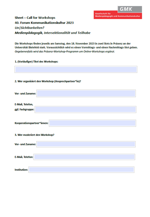 Bild der PDF "Call for Worshops"