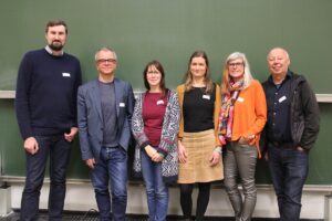 Neuer GMK-Vorstand (v.l.n.r.): Rüdiger Fries, Prof. Dr. Eik-Henning Tappe, Nadine Berlenbach, Prof. Dr. Gudrun Marci-Boehncke, Markus Gerstmann, Kristina Richter