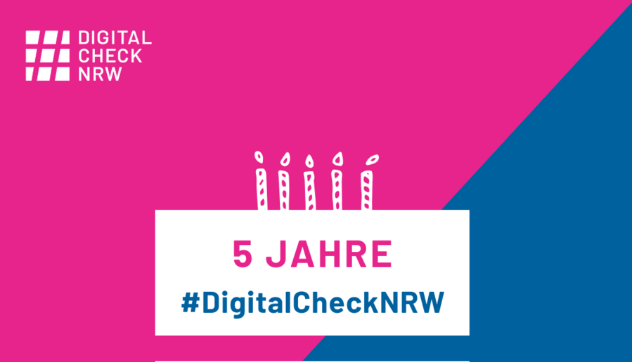 5 Jahre #DigitalCheckNRW – Online-Veranstaltung zum Geburtstag