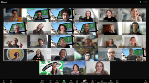 Zoom-Konferenz mit Bildern der Teilnehmenden