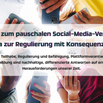 Sechs Menschen mit Smartphones